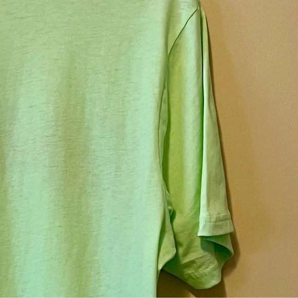 CINCH| Lime Green Women’s Rodeo Western Logo Stripe T-Shirt Sz XL - Picture 5 of 7